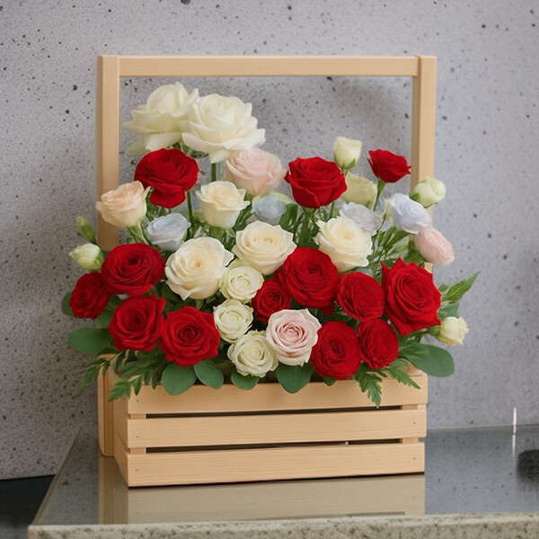 กระเช้าดอกไม้   cmbsk-034